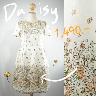 Daisy Vanilla Dress เดซี่ วานิลา เดรส (M 38-31-40, L 40-34-42, XL 42-36-44, XXL 44-38-46)