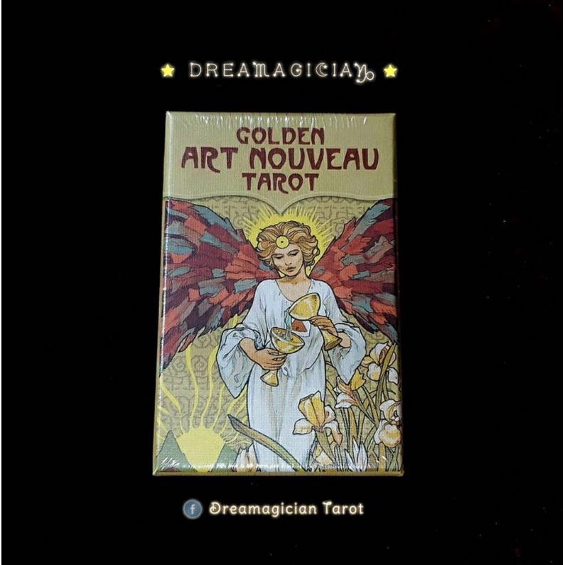 ไพ่ยิปซีขนาดมินิ Golden Art Nouveau Tarot ไพ่ยิปซีแท้ลดราคา ไพ่ทาโร่ต์ Tarot Oracle Cards Deck