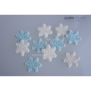 Sorn Studio ฟองดอง "เกล็ดหิมะ 2 สี" ( Snowflake ) ❄❄ น้ำตาลปั้น