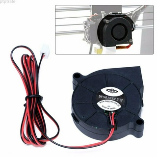 อะไหล่พัดลมระบายความร้อน 50 มม . 12v / 24v Dc Blow Radial Cooling Fan End Extruder 1 ชิ้นสําหรับเครื่องพิมพ์ 3d