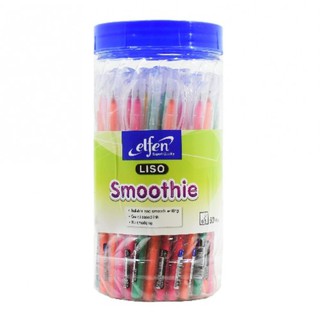 ปากกา0.5 มม. สีน้ำเงิน. ด้ามคละสี เอลเฟ่น LISO SMOOTHIE