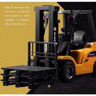 รถโฟล์คลิฟท์ HUINA 1577 รถยก Forklift Double Eagle Loader รถบรรทุกเครน รถบังคับ รถบังคับวิทยุ 1/10 2.4Ghz Rc