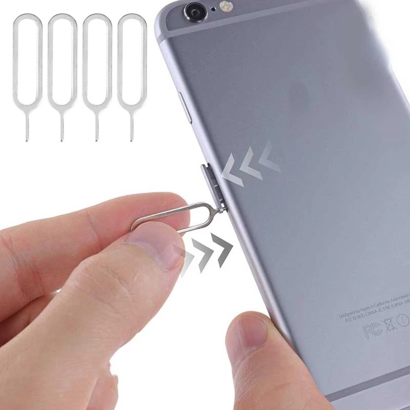 เครื่องมือเข็มถาดซิมการ์ด Pin สําหรับเปิดขาสมาร์ทโฟน 5 ชิ้น