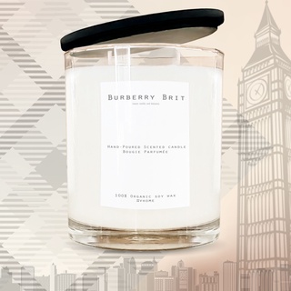 เทียนหอม กลิ่น Burberry Brit Sweet vanilla and balsamic 300g/10.14 oz (45 - 55 hours) Double wicks candle