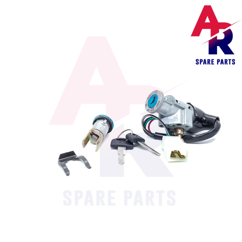 สวิทช์กุญแจ ชุดใหญ่ HONDA - DREAM สวิทกุญแจ + กุญแจล็อคเบาะ ชุดกุญแจ เบ้ากุญแจ ดรีม คุรุสภา สวิทกุญแจดรีม - รูปที่ 2