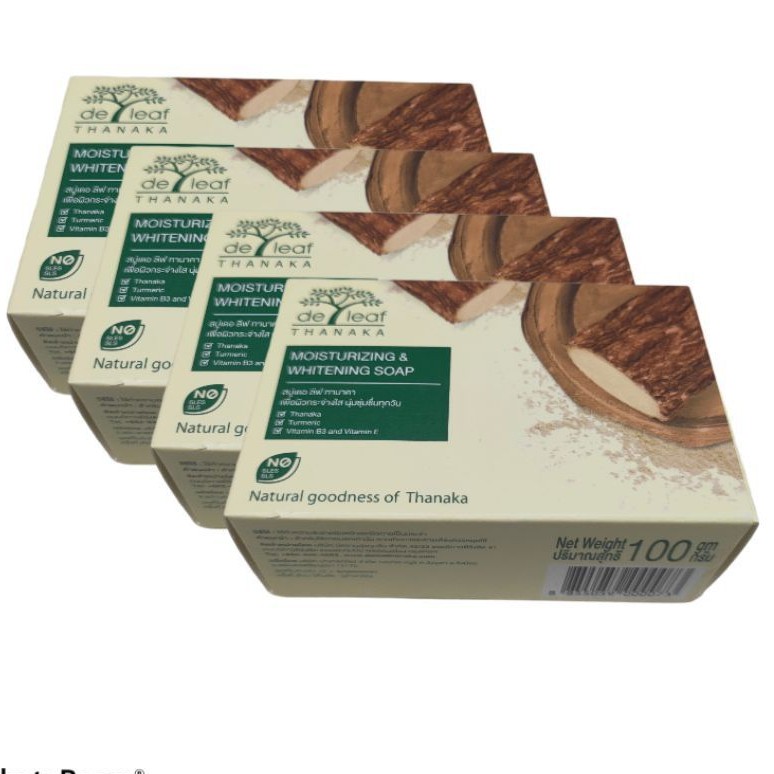 (4 ก้อน) เดอลีฟ ทานาคา de leaf  Tanaka 100 กรัม ผิวสวยกระจ่างใสไร้สิว ลดเลือนริ้วรอย