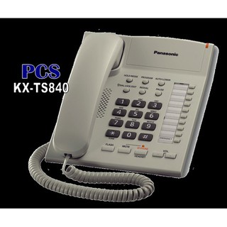 Panasonic รุ่น KX-TS840MXW สีขาว โทรศัพท์บ้านสายเดี่ยว โทรศัพท์บ้าน ออฟฟิศ โทรศัพท์สำนักงาน งานราชการ