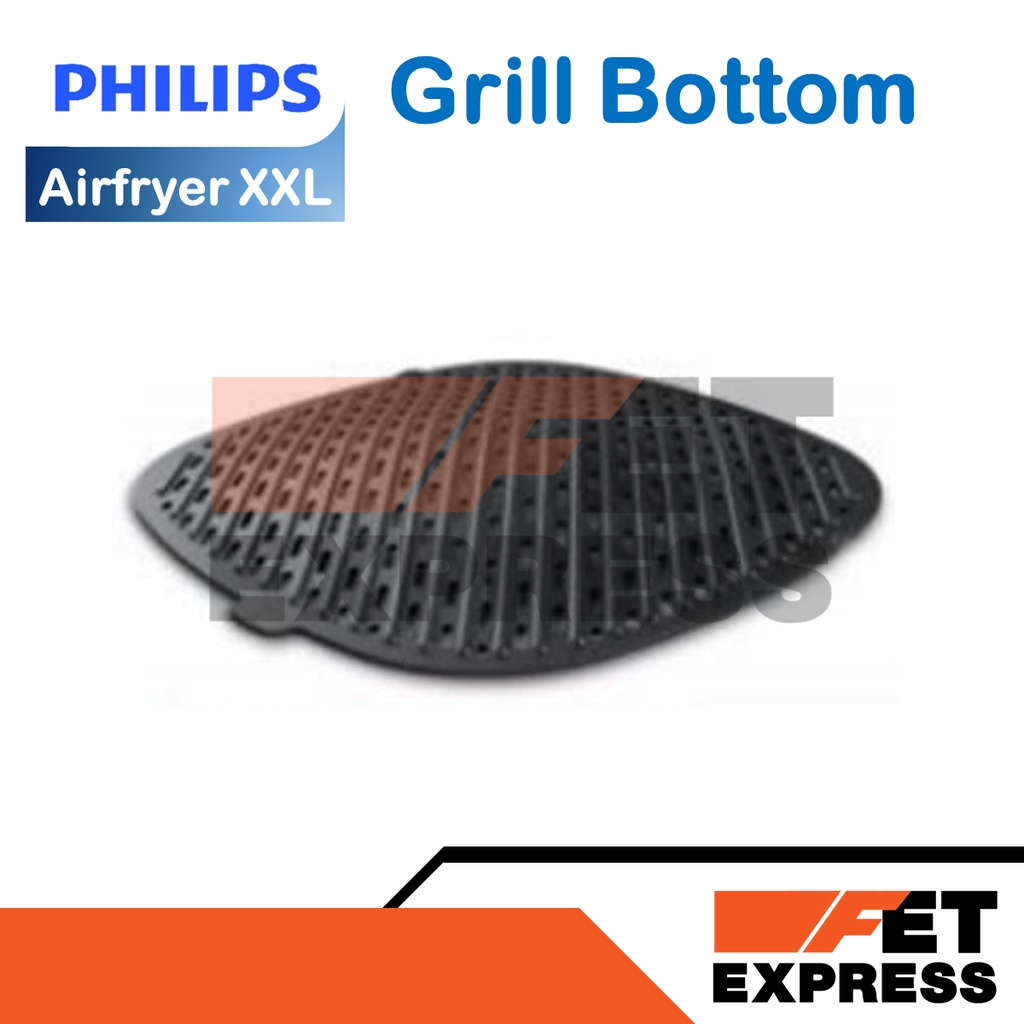 Grill Bottom อุปกรณ์เสริมของแท้สำหรับหม้อทอดอากาศ PHILIPS Airfryer รุ่น HD9650 และ HD9860  (420303623451)