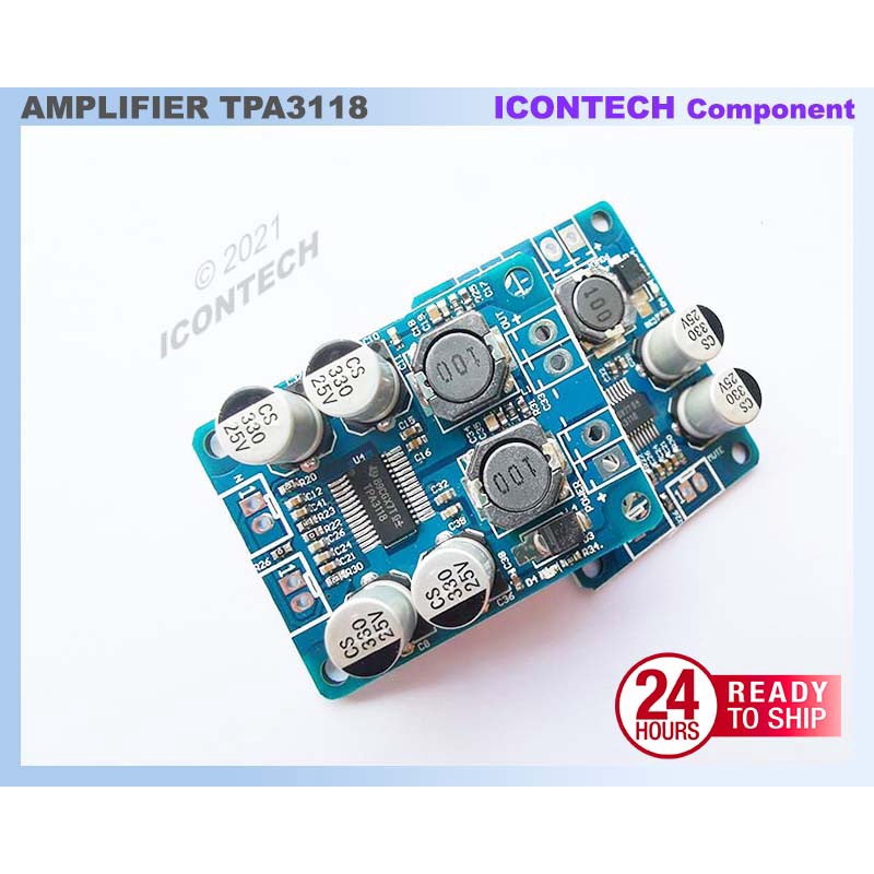 Tpa3118 บอร์ดขยายเสียง PBTL Mono Channel Amplifier board 1x60W Mono Amplifier Module