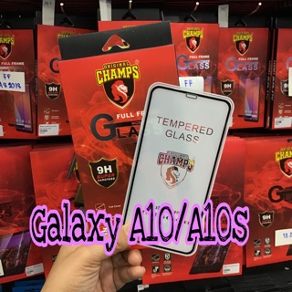 CHAMPS กระจกกันรอยเต็มจอแบบใส รุ่น Samsung A10/A10s(ไม่มีฟิล์มด้านหลัง)