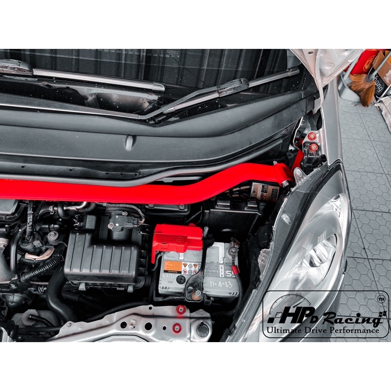 ค้ำโช๊คหน้า HPD Racing ค้ำโช๊ค Jazz ge ตรงรุ่น Honda Jazz GE 2008-2013 ผลิตจาก Aluminum alloy