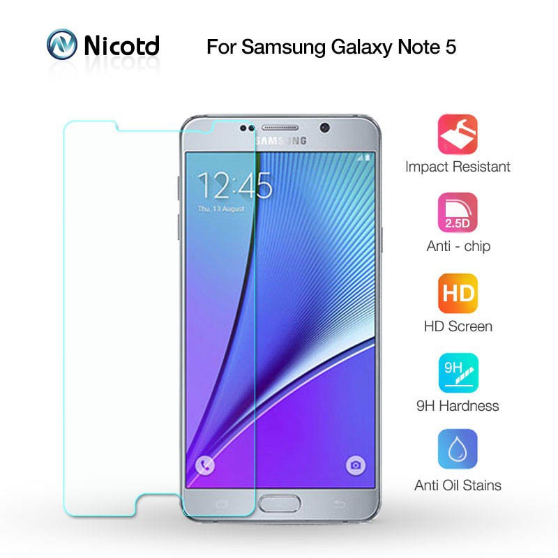 Samsung Galaxy Note 5 กระจกนิรภัยกันรอยหน้าจอแบบใส