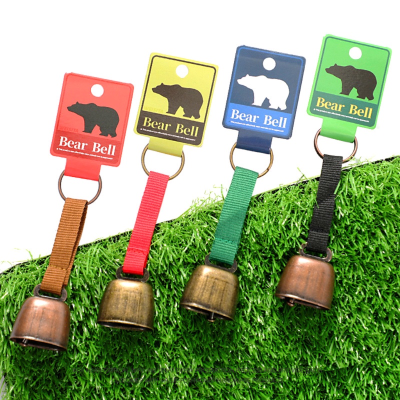 Oke Frontiersman Bear Bell Drive Away Bell พร้อมสายรัดสีสันสดใสช่วยในการป้องกันการเริ่มต้นหมี While Hiking