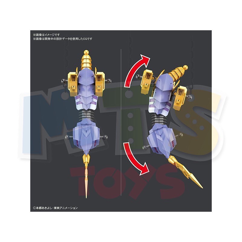 **MTS Toys**Figure-Rise Standard : Metal Garurumon [Amplified] ของแท้จากญี่ปุ่น  [ต้องประกอบด้วยตัวเอง] ราคา ถูกที่สุด ดีลบีเคเค แกลเลอรีภาพที่ 6