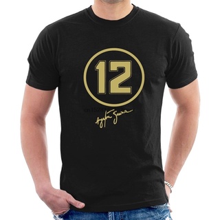 ผ้าฝ้ายแท้ใหม่ เสื้อยืดลําลอง แขนสั้น คอกลม พิมพ์ลายตัวเลข 12 Ayrton Senna Jps Tribute สําหรับผู้ชาย 2022 DIYS-4XL