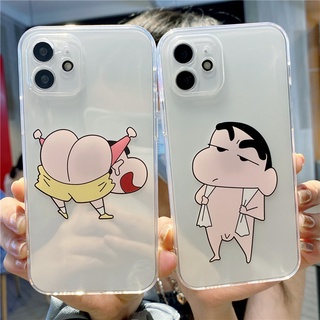 เคสโทรศัพท์มือถือ ซิลิโคนนิ่ม บางมาก กันกระแทก ลายการ์ตูนชินจัง สําหรับ Xiaomi Redmi K20 K30 ultra K40 K50 NOTE 7 8 9 10 11 5G T Pro plus