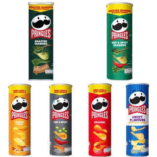 (10 รสชาติ) Pringles Potato Crisps พริงเกิลส์ โปเตโต้ คริปส์ มันฝรั่งทอดกรอบ 97-107 กรัม