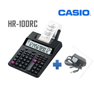 เครื่องคิดเลข CASIO แบบพิมพ์ สีดำ คาสิโอ HR-100RC