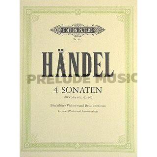 (โค้ดINCSM2Lลด70฿) (Violin and Bass Continuo) Handel: 4 Sonatas (EP4552)