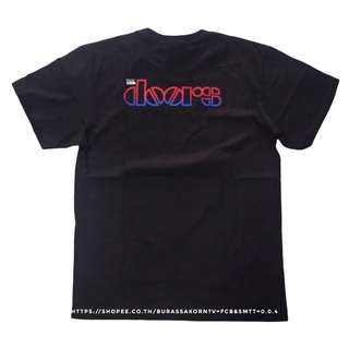 เสื้อยืดผ้าฝ้ายCOTTON เสื้อยืดครอปVJX5   รีด เสื้อวง the doors / เสื้อยืดวง the doors ป้าย YeahS-5XLS-5XL