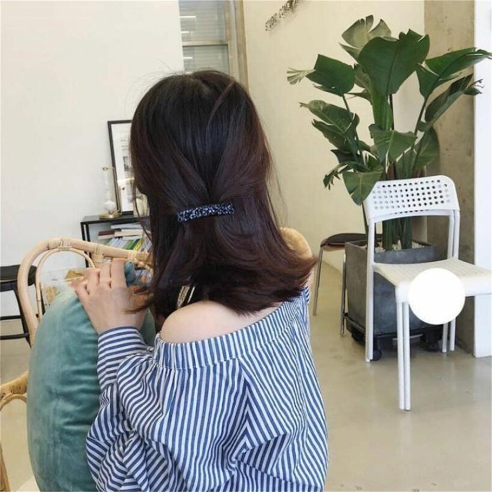 แฟชั่น 4 สี เกาหลี คริสตัล มุก กิ๊บติดผม หรูหรา ผู้หญิง ปิ่นปักผม กิ๊บติดผม ที่คาดผม เครื่องประดับผม - รูปที่ 3