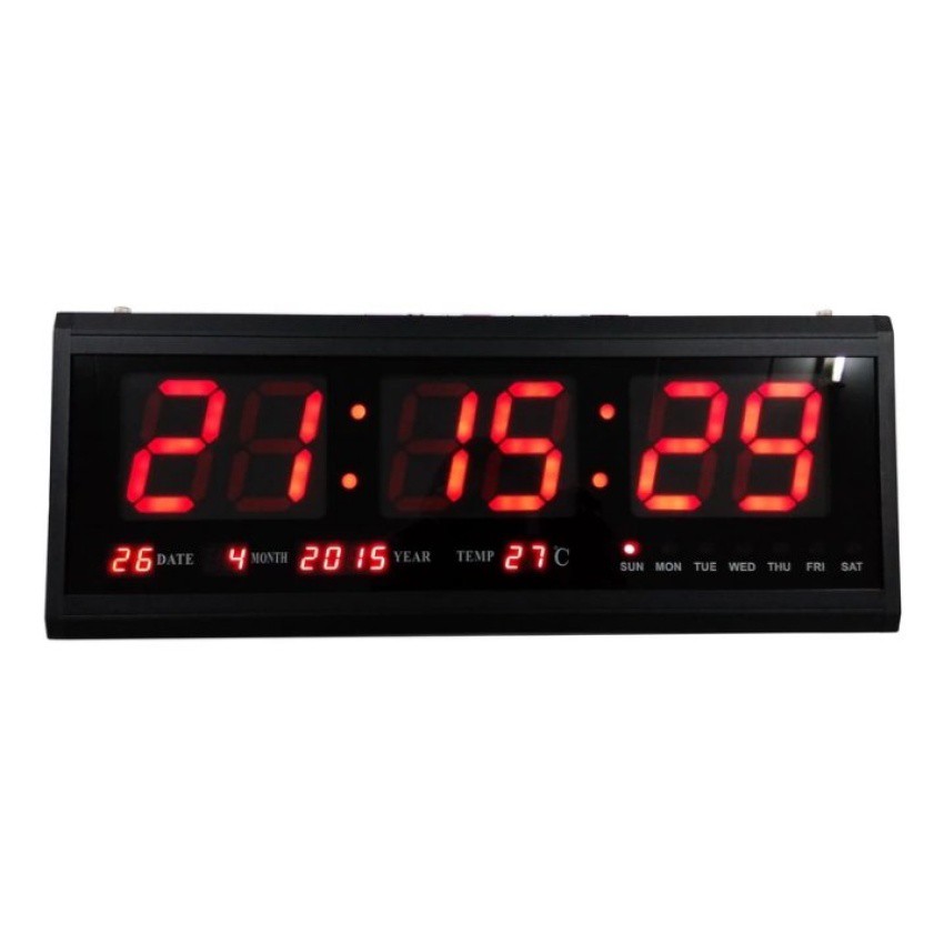 นาฬิกาดิจิตอล LED NUMBER CLOCK แขวนผนัง(ตัวเลขสีแดง) รุ่น HB4819SM