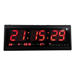 นาฬิกาดิจิตอล LED NUMBER CLOCK แขวนผนัง(ตัวเลขสีแดง) รุ่น 3615