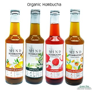 Mind Organic Kombucha, มายด์ คอมบูชะ ,คอมบูชะต้นตำรับ  รสชาติ , 250 มล. มีอย