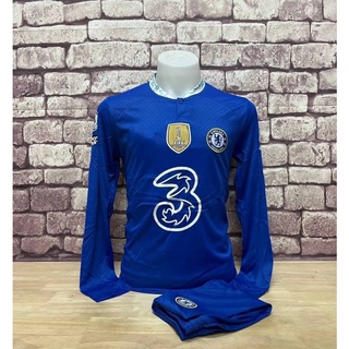 ชุดบอลเชลซี Chelsea สีน้ำเงิน แขนยาว ชุดฟุตบอล เสื้อบอล