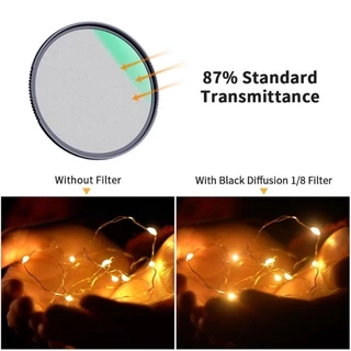 K&F Nano-X Black Mist Diffusion 1/4, 1/8 Special Effects Soft Filter Double Side Multi-Code ประกันศูนย์ไทย 2 ปี