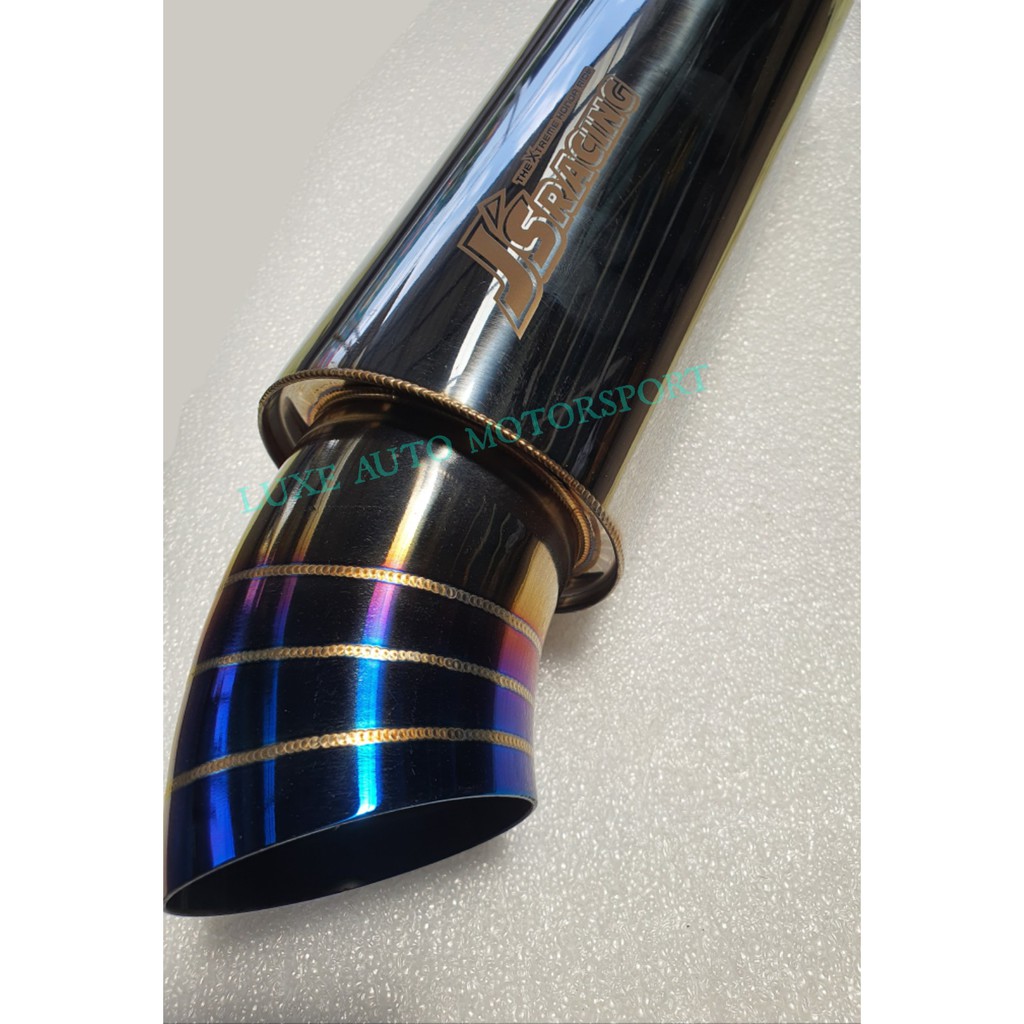 ท่อไอเสีย JsRacing Sport Muffler(TITANIUM) 2.5" (วัสดุคุณภาพดีและหนา)
