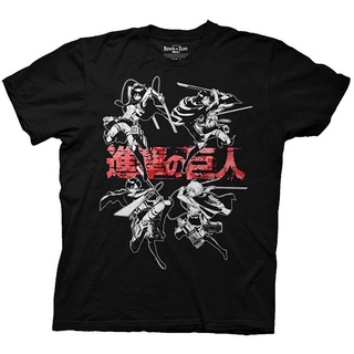 Attack on Titanเสื้อยืดยอดนิยม Attack On Titan Season 2 Adult Mens T-Shirt Attack on Titan Mens Womens T-shirts