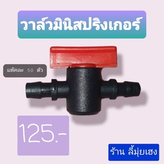 ถูกเว่อร์ 125 บาท วาล์วหรี่ มินิสปริงเกอร์  แพ็คละ 50 ตัว