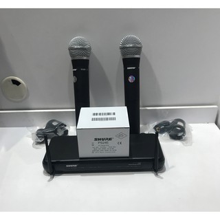 ไมค์ลอยคู่ SHURE SVX 288A/PG58-Q12 พร้อมไมค์ถือ 2 ตัว ปรับความถี่ได้ คลื่นใหม่ถูกต้อง กสทช กำหนด