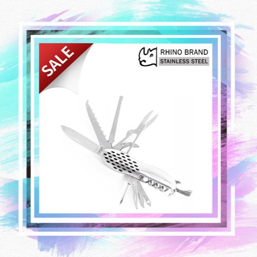 มีดพับอเนกประสงค์ NO.110 Rhino Brand