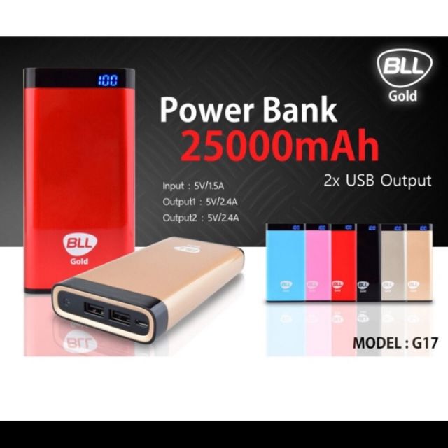 BLL Power Bank Model G17 25000mAh