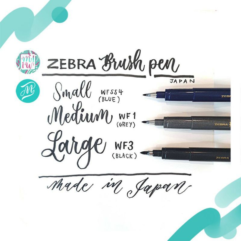 Zebra Brush Pen สุดฮิต กันน้ำ เขียน Calligraphy สวยๆ เข้าใหม่ล่าสุด จากญี่ปุ่น