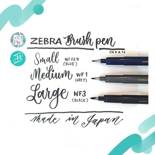 Zebra Brush Pen สุดฮิต กันน้ำ เขียน Calligraphy สวยๆ เข้าใหม่ล่าสุด จากญี่ปุ่น