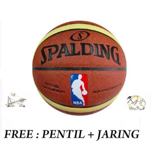 ลูกบาสเก็ตบอล แบบหนัง SPALDING NBA SIZE 7 นําเข้าจากประเทศบาสเก็ตบอล