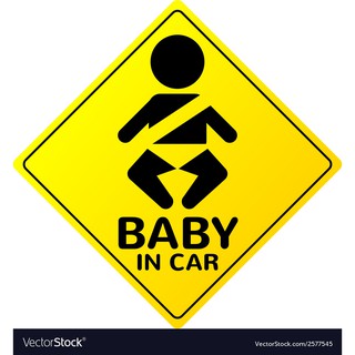 สติ๊กเกอร์ BABYinCAR ด้าน ลดการสะท้อนแสง มองได้ชัดเจน