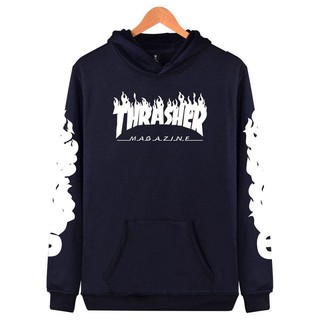 Alimoo Thrasher Hoodies เสื้อเเขนยาว ฮู้ดดี้ สำหรับบุรุษ Big Size XXS-4XL