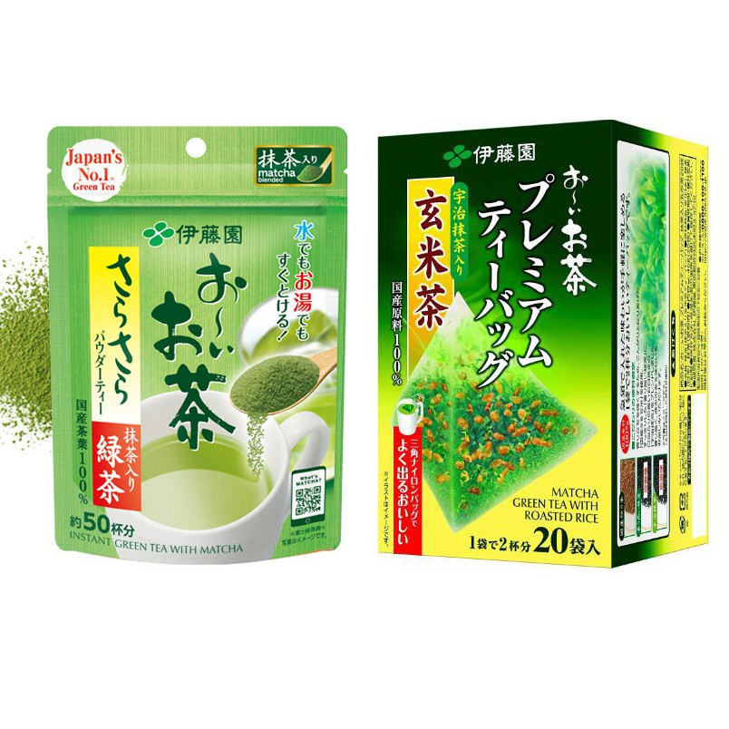 (พร้อมส่ง) อิโตเอน Itoen ชาเขียวชนิดผง Itoen Matcha GreenTea ของแท้นำเข้าจากญี่ปุ่น