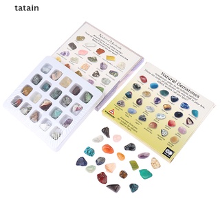[TAT] Set of 20 Healing Crystal Natural Gemstone Reiki Chakra Collection Stone Kit CVX