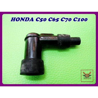 HONDA C50 C65 C70 C100 SPARK PLUG "BLACK" // ปลั๊กหัวเทียน "สีดำ" สินค้าคุณภาพดี