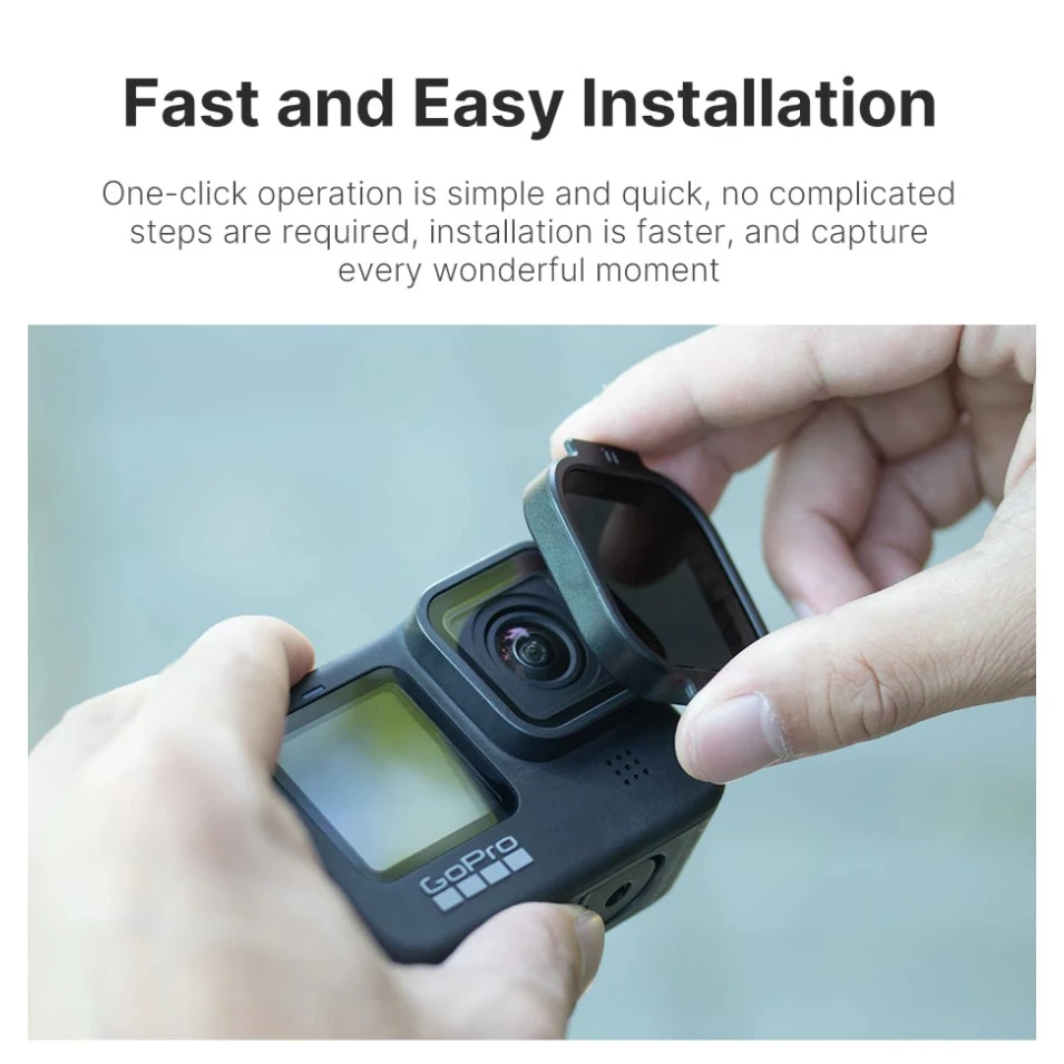 Ulanzi Lens Flter สำหรับ GoPro Hero 9  ND8 ND16 ND32 ND64 สำหรับ GoPro Hero 9 . thumbnail 8