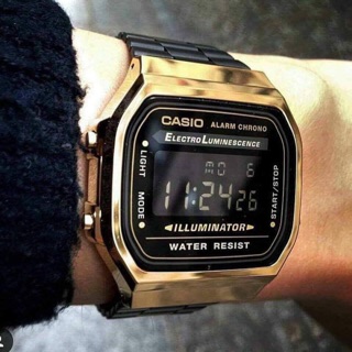 นาฬิกาข้อมือ Casio รุ่น A-168WEGB-1B