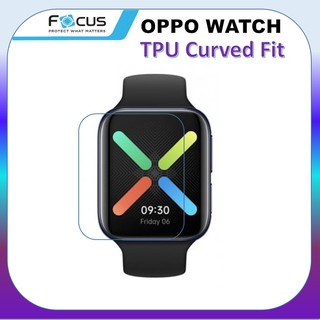 ฟิล์ม ลงโค้ง โฟกัส Focus  Oppo watch 41 46 mm. TPU Curved Film ฟิล์ม กันรอย