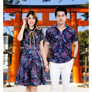ชุดจีน เดรสลายมังกร เสื้อเชิ้ตลายมังกร Chinese Athens ชุดจีนแม่ลูก ชุดครอบครัว ชุดแม่ลูก ชุดคู่รัก ชุดจีนคู่รัก