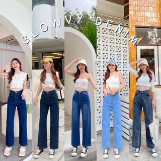 🌸GW🌸รุ่น Glowvy denim กางเกงยีนส์ขายาวทรงกระบอก