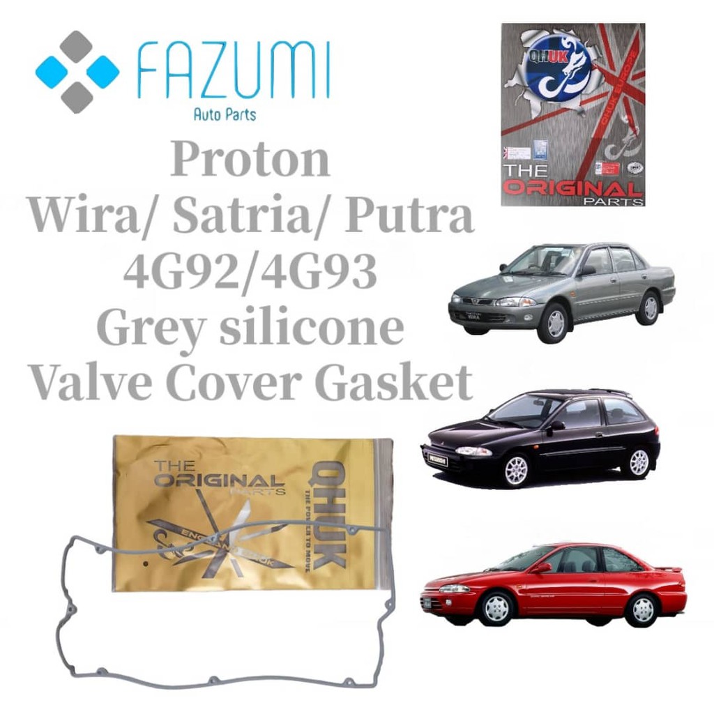 Proton Wira/ Satria 1.6/1.8 4G92/4G93 SOHC/DOHC QHUK ปะเก็นฝาครอบวาล์ว